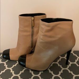 Guess Leather & Patent Booties Size 9